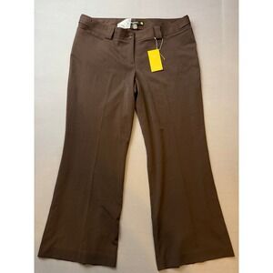 Lane‎ Bryant Womens Brown Career Dress Pants Size 6 Bootcut New with Tags